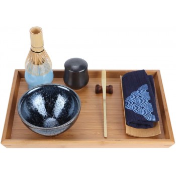 Japanisches Teeset Bamboo Tea Set Matcha Tee Set für Home Tea Room Weihnachtsgeschenke - B08NV58GC9U