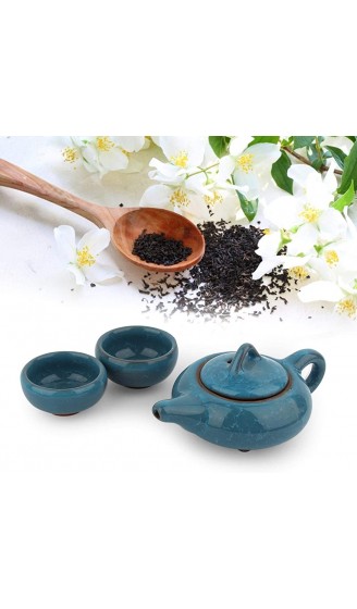 Raguso Porzellan-Teekannen-Set Handgemachtes traditionelles chinesisches Teekannen-Set Eisgebrochenes Glasur-Kung-Fu-Teeset - B08JD28TGR3