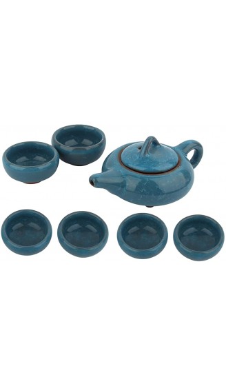 Raguso Porzellan-Teekannen-Set Handgemachtes traditionelles chinesisches Teekannen-Set Eisgebrochenes Glasur-Kung-Fu-Teeset - B08JD28TGR3