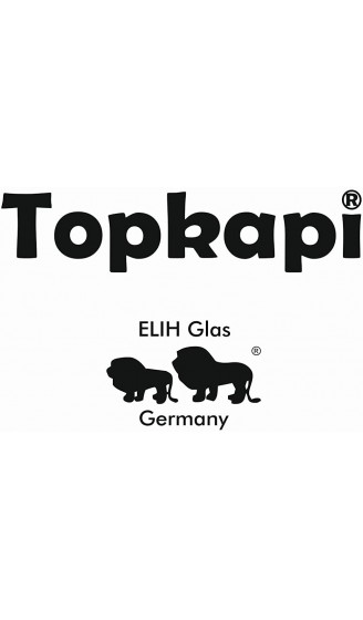 Topkapi 18-TLG Türkisches Tee-Set Leyla-Sultan mit Golddekor 6 Teegläser 6 Untersetzer 6 Teelöffel - B07D3NYWYSS