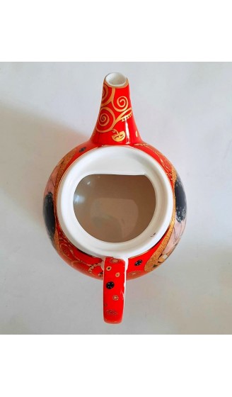 Atelier Harmony Gustav Klimt Tee for One Rot Der Kuss Porzellan mit Geschenkbox NEU - B09DTB2BJLU