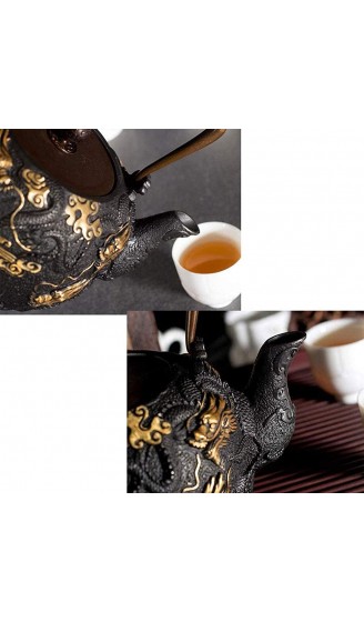 Teekessel Teekocher Teekanne Antirust Gusseisen Tee Infuser Retro Hitzebeständige Japanische Tee Maker Für Party Office Home 1.3l Teekanne - B09171X9L7F