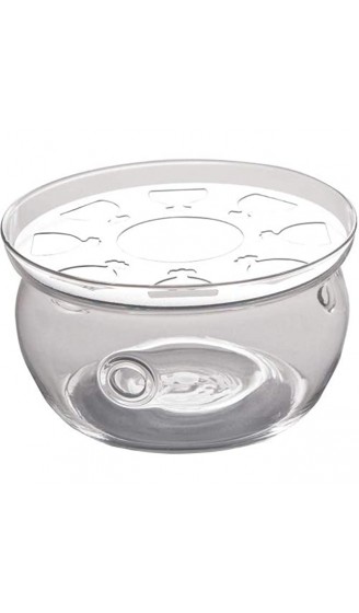 Beddingleer Teekanne aus Glas 600 mL Teebereiter + 6 Tea Tassen + Wärmer mit Glasfilter und Glasdeckel aus hochwertigem Borsilikatglas - B01MFD4MSO7