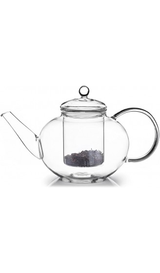 Dimono Jumbo Teekanne XXL Borosilikat-Glas mit Tee-Filter Sieb Schöne Design Glaskanne 1500ml - B01LDEDLAME