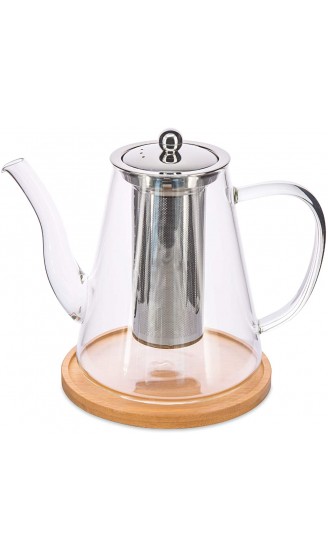Glas-Tee-Set 1200 ml Teekanne mit 4 Tassen Geschenk-Set lose Teeblätter mit Teesieb Teekannen-Set für Nachmittagstee,teebereiter - B08T1B15Z5C