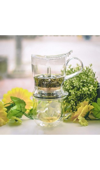 GROSCHE Aberdeen Infusore per tè Teiera e Porta tè Tritan Senza BPA & Sicuro per Alimenti 525 ml - B00KIW0T9CX