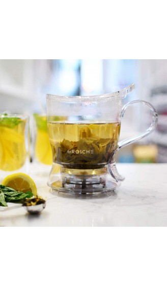 GROSCHE Aberdeen Infusore per tè Teiera e Porta tè Tritan Senza BPA & Sicuro per Alimenti 525 ml - B00KIW0T9CX