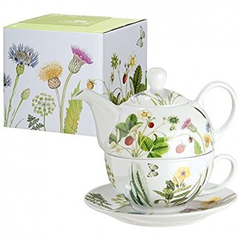 Teekanne aus Porzellan mit Blumendekor Wild Flower - B06XQ9D3FVW