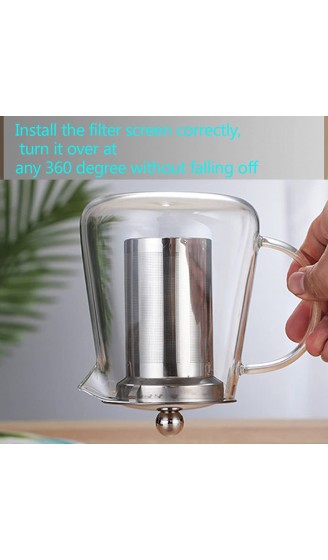 Teekanne Glas 750ml BOWD mit hitzebeständigem Edelstahl perfekt für Tee und Kaffee mikrowellengeeignet und für Herdplatten Teesieb mit Kapazität 750 ML - B08SBX1HRHU