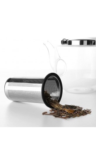 Teekanne Glas Mit Siebeinsatz Tropffrei: Glasskanne mit Teesieb Henkel Wird Nicht heiß für losen Tee geeignet 1.2 L - B019QQHK38Y