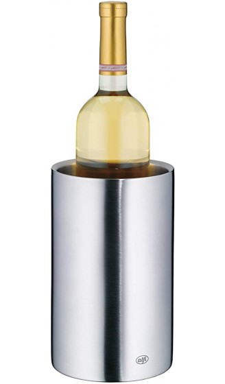 alfi Weinkühler Edelstahl Vino Flaschenkühler doppelwandig 0457.205.100 Sektkühler kann im Gefrierfach vorgekühlt werden Getränkekühler hält Flaschen über Stunden kalt 12.7 x 13 x 21.5 cm - B00D1428A2O