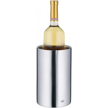 alfi Weinkühler Edelstahl Vino Flaschenkühler doppelwandig 0457.205.100 Sektkühler kann im Gefrierfach vorgekühlt werden Getränkekühler hält Flaschen über Stunden kalt 12.7 x 13 x 21.5 cm - B00D1428A2O