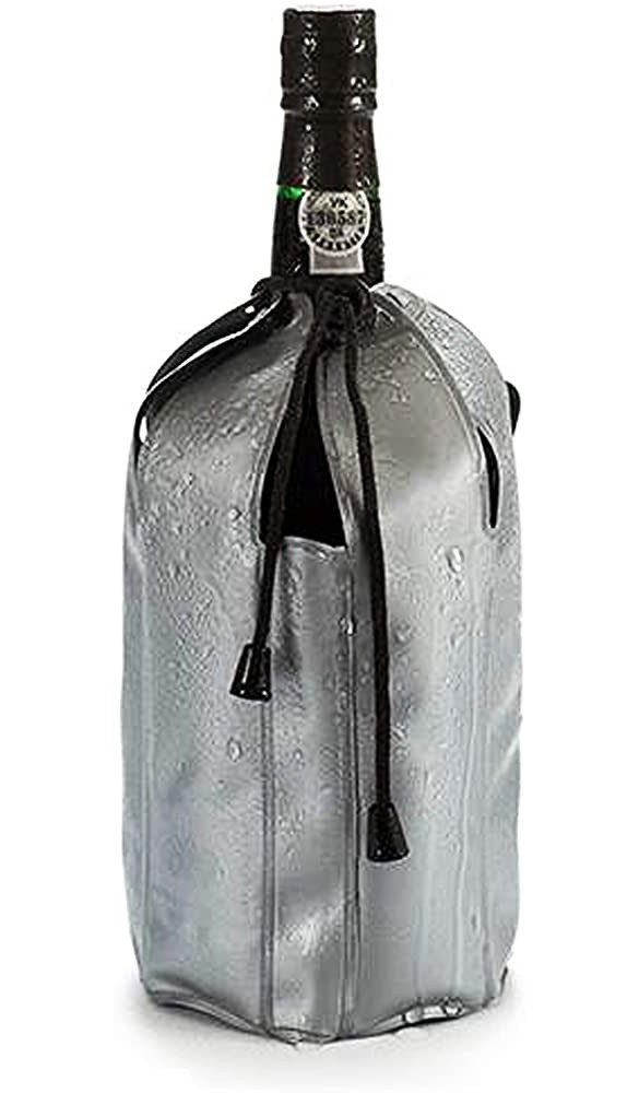 Anik-Shop Gel FLASCHENKÜHLER mit Kordel grau Champagnerkühler Kühlmanschette Weinkühler 62 - B07N8DDN1Y6