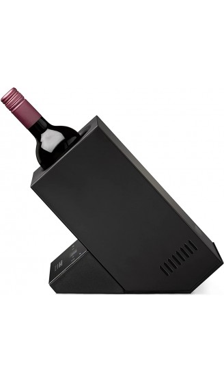 CASO WineCase One Black Design Weinkühler für eine Flasche Temperaturbereich von 5-18°C für Flaschen bis 9 cm Ø Sensor-Touch Bedienung Schwarzes Edelstahlgehäuse - B09CN6NNRB1