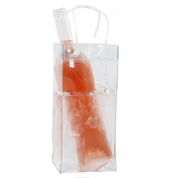 Ice-Bag ® Design Collection Maße 11 x 11 x 25 cm Transparent Weinkühler Sektkühler Flaschenkühler 0,5 mm VE : 1 Stück - B0036EQKYWB