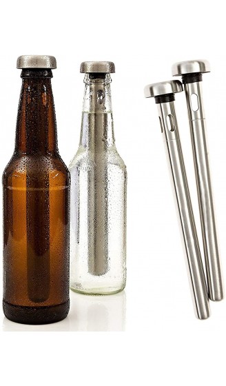 Malayas Bierkühlstab 2 Stück tragbarer Edelstahl-Bierkühler für Flasche Zuhause Bar Party Grillen im Freien Herren Favoriten - B07L4F12NFR