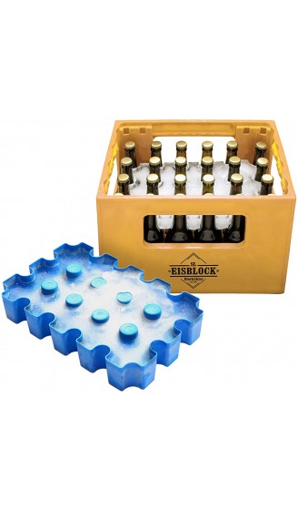 Monsterzeug Bierkasten Eisblock Bierkühler Eiswürfelform für Bierkästen mit 24 Flaschen x 0,33 l Geschenkidee für Biertrinker - B07VZN6P67O