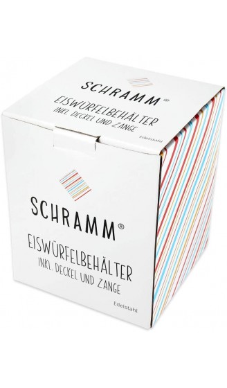 Schramm® Eiswürfelbehälter mit Deckel und Zange Weinkühler 1,3 Liter Eiseimer Eiskübel Sektkühler doppelwandig Eiskühler mit Henkel - B088GW1N96E