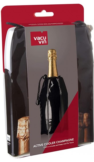 Vacu Vin Aktiv Champagnerkühler Motiv Flaschen Flaschenkühler Kunststoff 18x4x4 cm - B001KV8LUY5