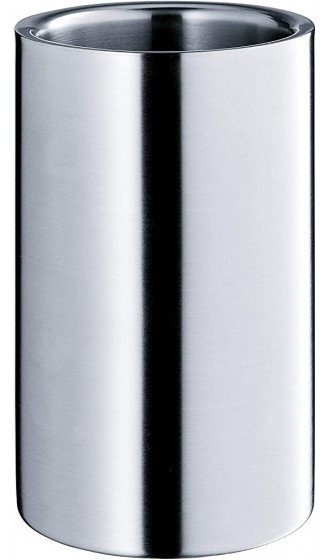 WMF Clever&More Sekt-Weinkühler Edelstahl 19,5 cm Flaschenkühler doppelwandig hält länger kühl & Clever&More Weinverschluss mit Aufschrift Wein- Flaschenverschluss Ø 2,4 cm - B07PGH6BQHT