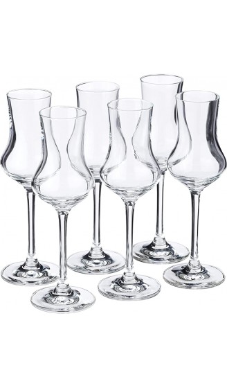 Schott Zwiesel BAR Special 6-teiliges Set Likörschale Glas transparent 22.9 x 16 x 13.5 cm 6-Einheiten Transparente 6.8 x 6.8 x 12.4 cm 140107 & 140310 Classico Grappaglas 0.1 L 6 Stück - B09YS6C9FND