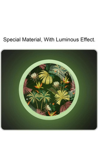 Schubladengriffe mit tropischem Kokosnussbaum und Blumen leuchtet im Dunkeln Kristallglas 4 Stück - B09W1WXGN33