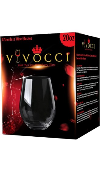 Vivocci Unzerbrechliche Kunststoff-Weingläser ohne Stiel 590 ml 100 % Tritan schwerer Boden bruchsichere Glasware ideal für Cocktails und Scotch spülmaschinenfest kaufen 8 Pay 6 - B01J7JVCHYY