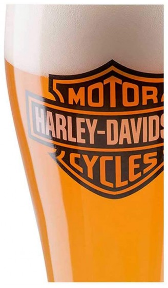 HARLEY-DAVIDSON Bier Glas Weizenglas mit Bar & Shield B&S Logo - B07F3FBTYYP