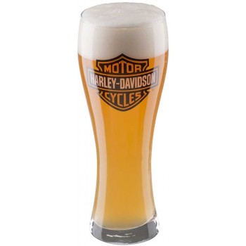 HARLEY-DAVIDSON Bier Glas Weizenglas mit Bar & Shield B&S Logo - B07F3FBTYYP