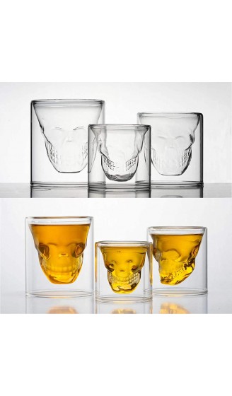 HwaGui Coole Kristall Schädel Schnaps Gläser Trinken Wein Tasse für Whiskey 250 ml 8.8 oz [MEHRWEG] - B077Z4BFPSG