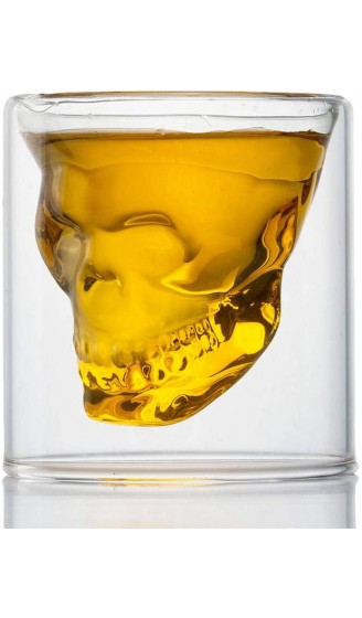 HwaGui Coole Kristall Schädel Schnaps Gläser Trinken Wein Tasse für Whiskey 250 ml  8.8 oz [MEHRWEG] - B077Z4BFPSG