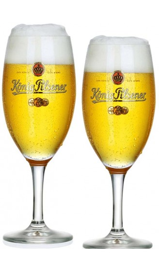 König Pilsner 6 Exclusiv-Bierpokale Glas Gastro Edition 0,3 Liter - B004YWFDUCG