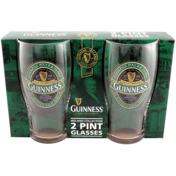 McLaughlin's Irish Shop Green Guinness Gläser 2er Set - B018M6NLUOI