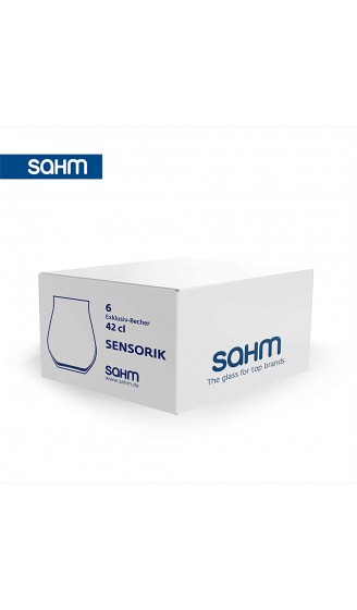 SAHM Sensorik Wassergläser Set 6 teilig 420ml | Gläser Set Wasserglässer | Tolle Gin Gläser Weingläser ohne Stiel Biergläser & Whisky Gläser - B08NK9Z9XMP