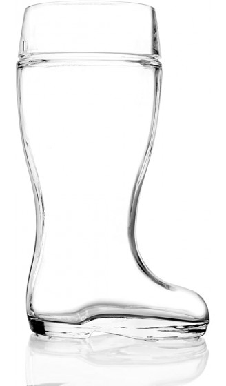 Stölzle-Oberglas 9735808047 Munich Bierstiefel Bierglas 1.25 Liter mit Füllstrich bei 1l Glas transparent 1 Stück - B00DILV3FYR