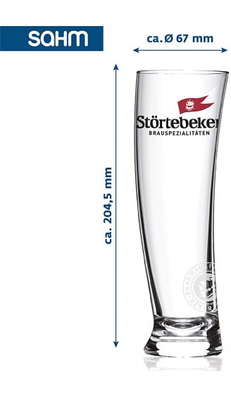 Störtebeker Biergläser 0,3 l | 6 Weizengläser im Sydney Segelglas Design | Weizenbiergläser 0,3 l | Störtebeker Gläser als tolles Bier Geschenk - B08VJLM4DQ4