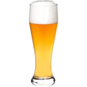 Van Well Bavaria Weizenbierglas klar | Bierglas geeicht bei 0.5L | Weizenglas | Weißbier-Glas | Gastro | Hotel-Restaurant & Bar - B00XA6029UE