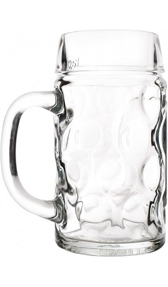 Van Well Maßkrug 0,5L geeicht | Halber Liter Bierkrug mit Henkel | Bierglas spülmaschinenfest perfekt geeignet für Gastronomie - B07CHMBJ2J9