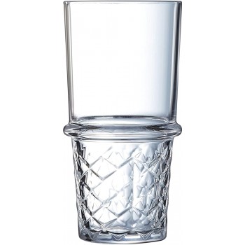 Arcoroc ARC N4136 New York Trinkglas Wasserglas Saftglas 400ml Glas transparent 6 Stück - B07RRL1NL4N