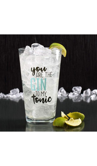 Herz & Heim® Gin & Tonic Longdrink Glas mit Namen You are the Gin to my Tonic - B07GNX497HW