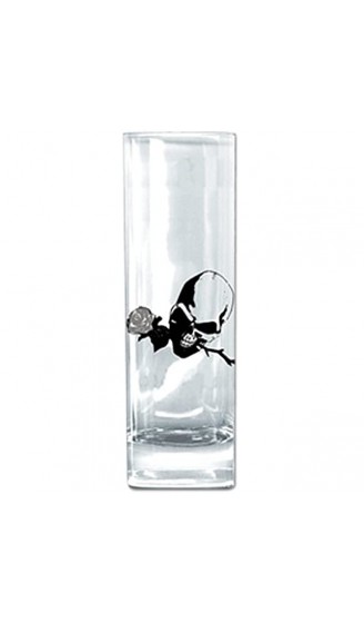 Longdrinkglas Gläser"Totenkopf mit Rose" 2er Set - B0039WTTOOK