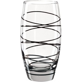 Montana 027501 Trinkglas :circle 6er-Set 510 ml schwarz Glas - B097N3ZY2BK