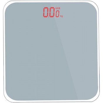 Badleiter im klassischen minimalistischen Design 2022 Neuankommen. Elektronische Maßstab aus Glas Temperred Momening Personal Wägeleiter Color Gray - B09YV1XL7NO