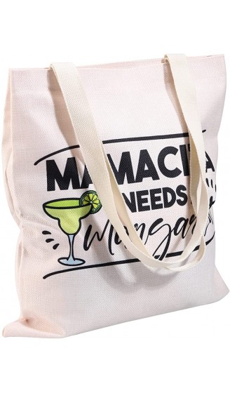 G2TUP Margarita Lover Gift Mamacita Needs A Margarita Wiederverwendbare Leinen-Tragetasche Margarita Trinkhandtasche Cinco De Mayo Geschenk - B09KXJPZYST