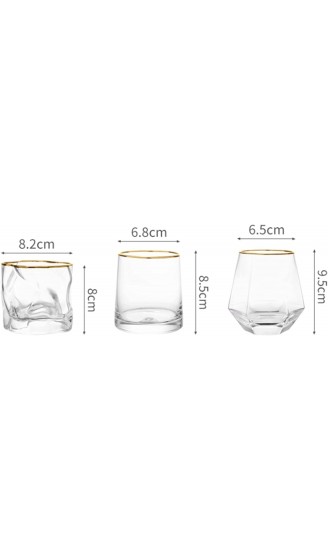 LYCEGY Whiskey Glasses Whiskey Glass 6pcs Glass Beer Glass Whiskey Glass Set Ins Wind Crystal Glass Home Wine Glass Creative Wine Glass Size : C Size : C Size : C - B09XTXN6SG1