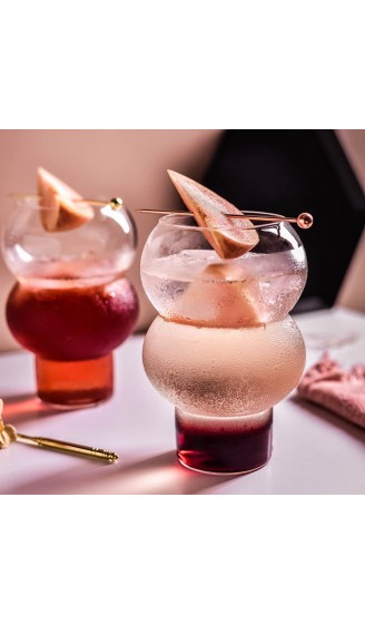 Peyan Transparente Glasbecher 2 Packungen kreative Cocktailgläser Unterhaltungsgeschirr Gläser für Wasser Martini Margarita Saft Heimdekoration - B09MQ5XBVLH