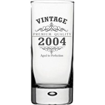 Vintage 2004 18. Geburtstag Hiball Glas - B09LMBXQKFK