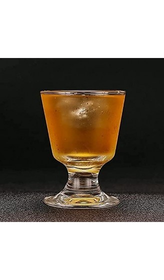 ZCX 160ml Bierschale Kurzfuß Smoothie Saftschale Familie Cocktails Wodka Glass Cup Tägliche Haushalt Multifunktionale Glasschale Biergläser - B099DK9W4WR