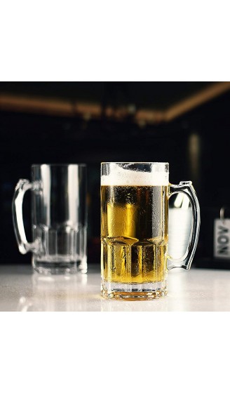 1035 ml Bierkrüge,Schwere Große Biergläser mit Griff,Klassische Bierkruggläser,Stil Extra Großer Glasbierkrug Superkrug - B09G9KM1HYI