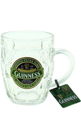 Guinness Ireland Collection Dimpled Pint Tankard with Metal Badge - B01CBRW098Z